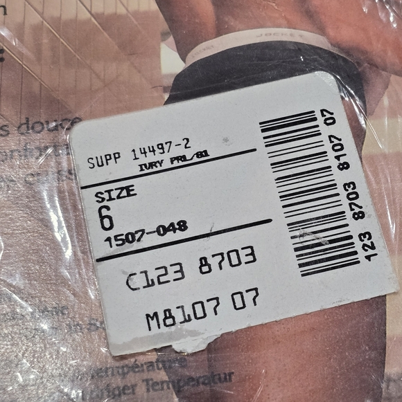 1 Pair Vintage 1990 Jockey French Cut White Cotton Briefs Size 6 - Picture 6 of 9